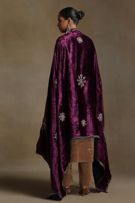 Weaver Story Floral Hand Embroidered Dushala 