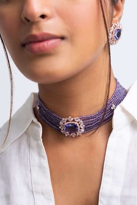 Zevar King Crest Bloom Choker Set 