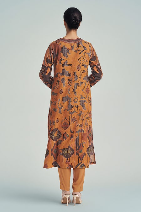 Saundh Abstract Printed Kurta Pant Set