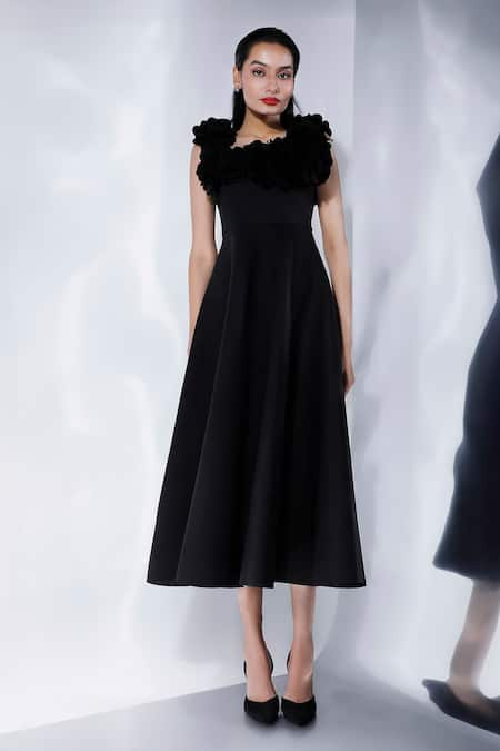 Ozeqo Serena Midi Dress With Detachable Straps 