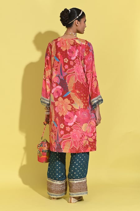 Rishi and Vibhuti Bahar Print Kurta Set With Pant 