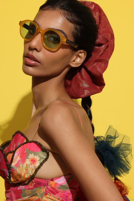 Shop Rishi and Vibhuti Green Crepe Crystals, Embroidery Sweetheart Embellished Asymmetric Draped Dress Online at Aza Fashions Shop_Rishi and Vibhuti_Green Crepe Crystals, Embroidery Sweetheart Embellished Asymmetric Draped Dress _Online_at_Aza_Fashions