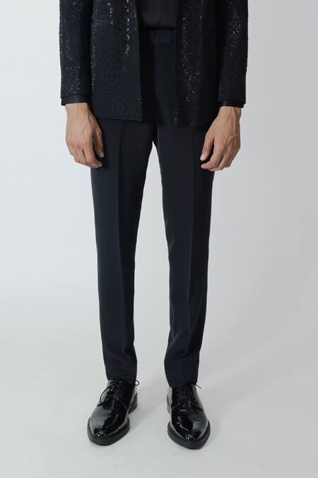 Buy Chhaya Mehrotra Black , Satin Rhinestones Embellished Jacket Pant Set Online at Aza Fashions Buy_Chhaya Mehrotra_Black , Satin Rhinestones Embellished Jacket Pant Set _Online_at_Aza_Fashions