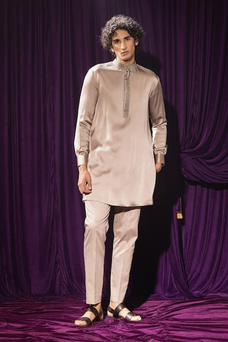 Chhaya Mehrotra Arawan Embellished Placket Kurta With Pant 