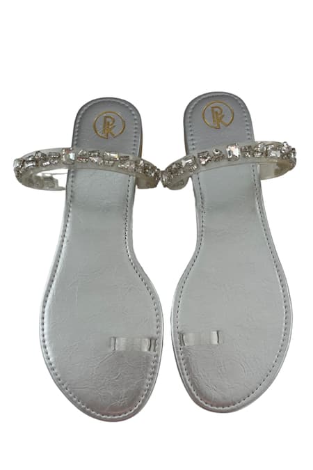 PREET KAUR Crystal Embellished Flats 