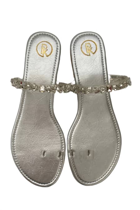 Preet Kaur Crystal Embellished Flats 