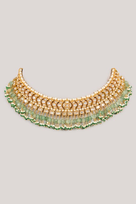 Karisa Designs Kundan Pearl Embellished Choker 
