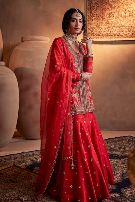 Manvi Kapoor Ruhi Embroidered Kurta Gharara Set 