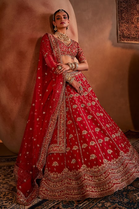 Manvi Kapoor Mira Floral Vine Bridal Lehenga Set 