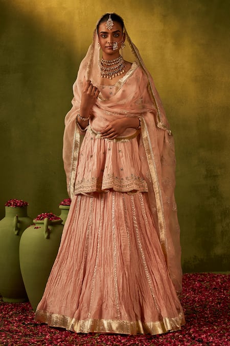 Manvi Kapoor Raahi Embroidered Peplum Kurta Lehenga Set 