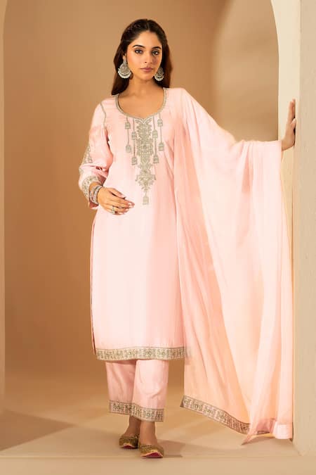 RoohbyRidhimaa Jalsa Zardozi Embroidered Kurta Set 