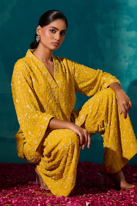 Meenal Paraswani Chikankari Embroidered Kurta Set 