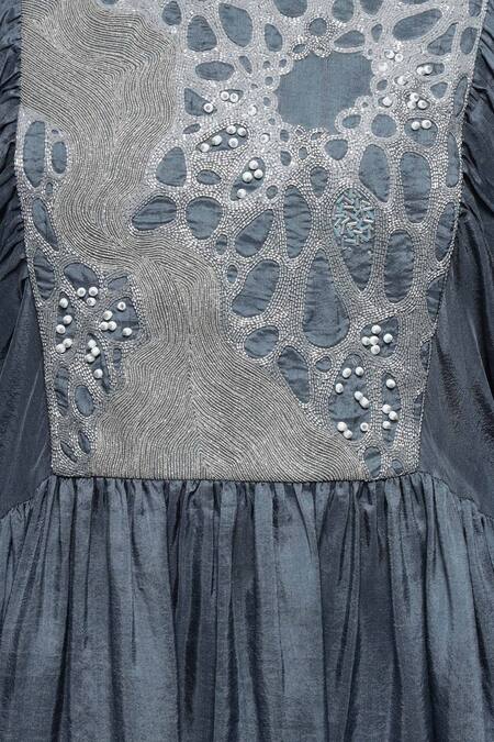 Buy Sakshi Khetterpal Gray Silk, Linen Embroidery Round Neck Floral Grey Top And Pant Set Online at Aza Fashions Buy_Sakshi Khetterpal_Gray Silk, Linen Embroidery Round Neck Floral Grey Top And Pant Set _Online_at_Aza_Fashions