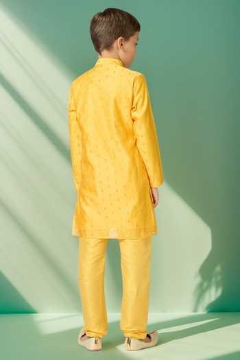 Petite Pomme Zari Butta Kurta Set 