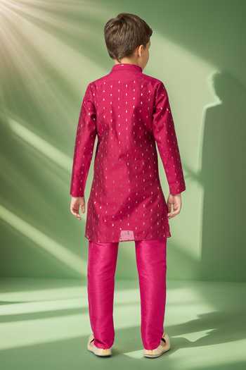 Petite Pomme Zari Butta Detailed Kurta Set