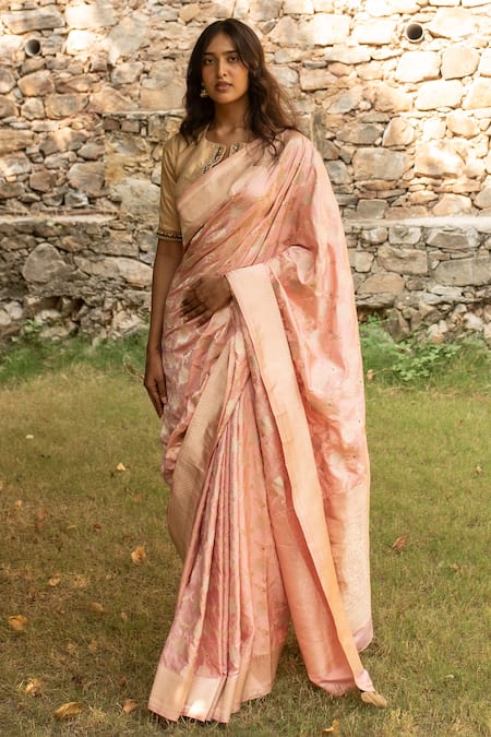 Priyanka Raajiv Gyasar Banarasi Kadua Saree With Running Blouse 