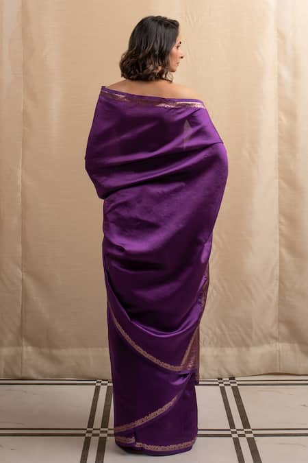 Priyanka Raajiv Zardozi Motif Pallu Saree 