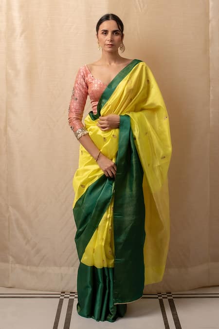 Priyanka Raajiv Mohi Woven Floral Saree 