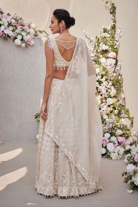 Saisha Tonal Dabka Embroidered Bridal Lehenga Set 