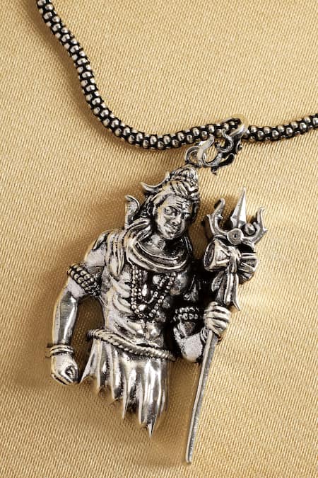 Mero Jewellery 3D Tandav Shiva Pendant Necklace 