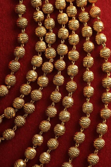 Mero Jewellery Gold Plated Layered Beaded Necklace Online at Aza Fashions Mero Jewellery_Gold Plated Layered Beaded Necklace _Online_at_Aza_Fashions