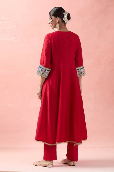 Samyukta Singhania Gota Embroidered Anarkali Set 