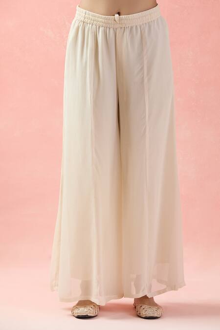 Buy Samyukta Singhania Cream Georgette, Silk Gota Patti, Straight Kurta Set With Bandhani Dupatta Online at Aza Fashions Buy_Samyukta Singhania_Cream Georgette, Silk Gota Patti, Straight Kurta Set With Bandhani Dupatta_Online_at_Aza_Fashions