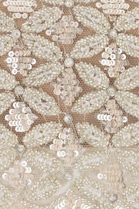 Shop_Aanchal Sayal_Silver Cutdana Sequin Embellished Handbag_Online_at_Aza_Fashions