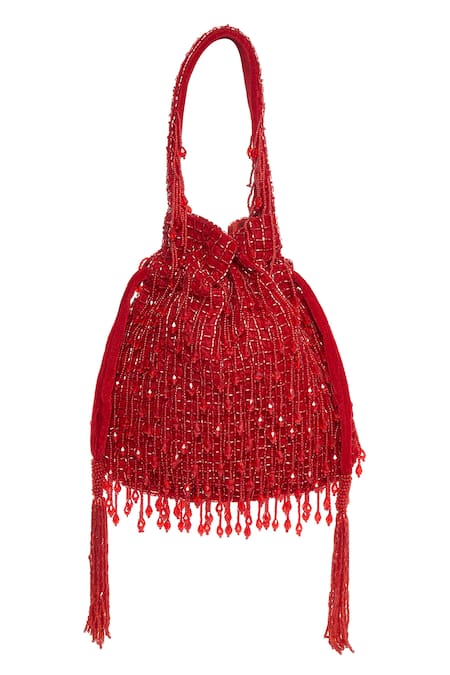 Tasna Cutdana Tassel Potli Bag 