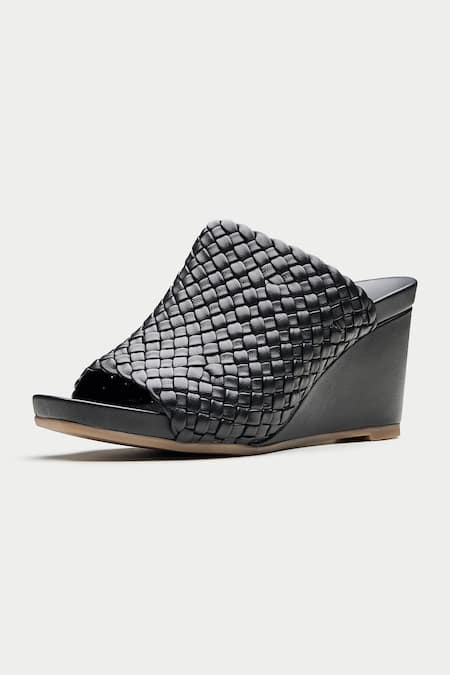 Buy Oroh Black Woven Strap Wedges Online at Aza Fashions Buy_Oroh_Black Woven Strap Wedges _Online_at_Aza_Fashions