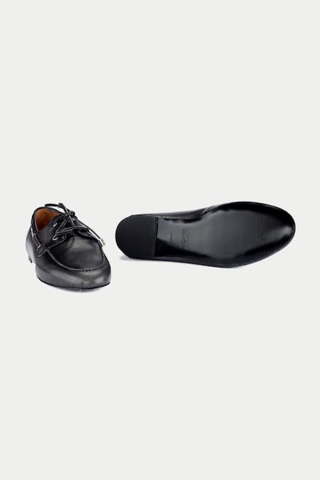 Oroh_Gray Grey Designer Leather Loafers _at_Aza_Fashions
