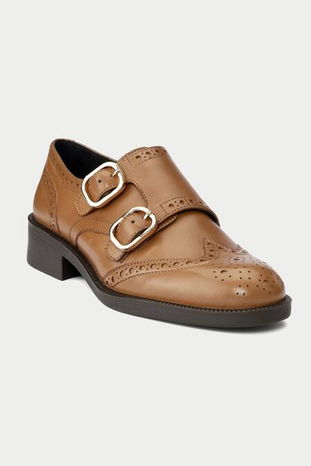 Buy Oroh Brown Tan Perforated Brogue Shoes Online at Aza Fashions Buy_Oroh_Brown Tan Perforated Brogue Shoes _Online_at_Aza_Fashions