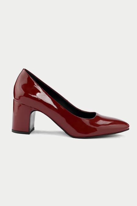 Oroh_Red Patent Leather Pump Heels _Online_at_Aza_Fashions