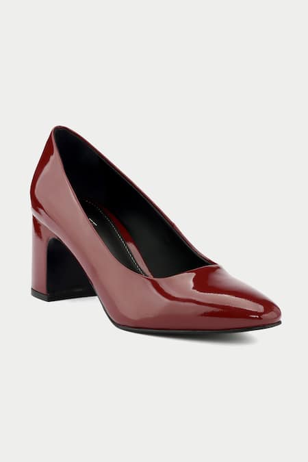 Buy_Oroh_Red Patent Leather Pump Heels _Online_at_Aza_Fashions