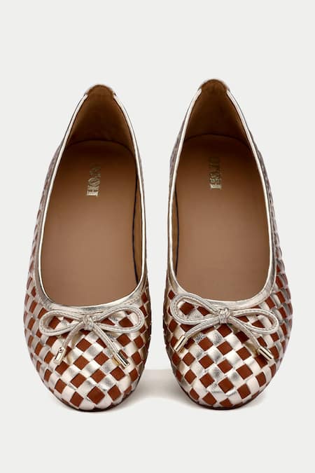 Shop Oroh Multi Color Woven Ballerinas at Aza Fashions Shop_Oroh_Multi Color Woven Ballerinas _at_Aza_Fashions