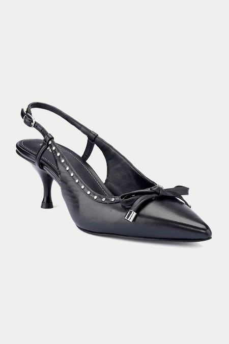 Buy Oroh Black Bows Tapered Toe Pump Heels Online at Aza Fashions Buy_Oroh_Black Bows Tapered Toe Pump Heels _Online_at_Aza_Fashions