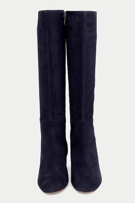 Shop_Oroh_Blue Knee High Leather Boots _at_Aza_Fashions