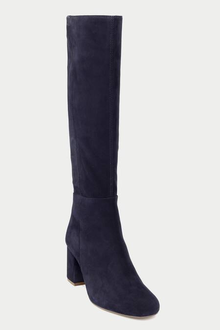 Buy_Oroh_Blue Knee High Leather Boots _Online_at_Aza_Fashions