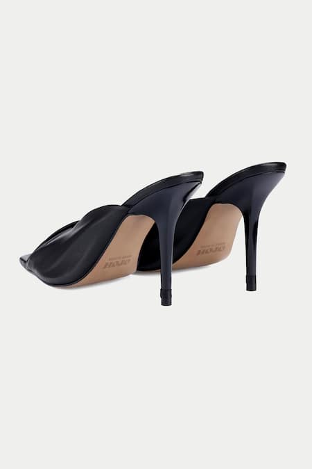 Shop_Oroh_Black Draped Pencil Heels _Online_at_Aza_Fashions