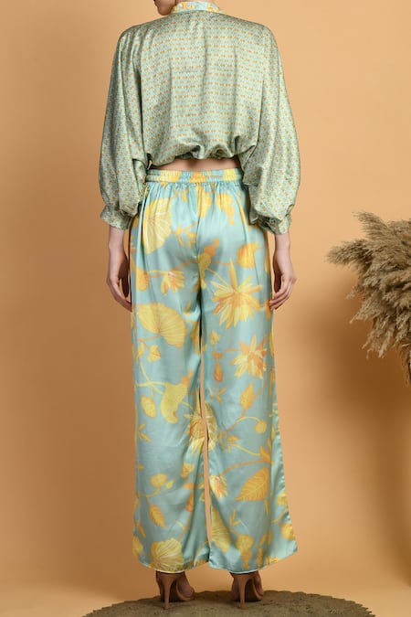 Samyukta Singhania Floral Print Top & Pant Set 
