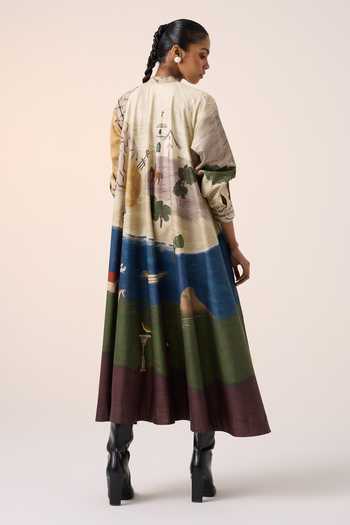 a line tent dress Culantro Six-Panel Maxi Tent Dress main image 0