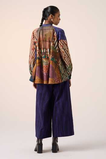 Cord Multicolor Home Alone Print A-Line Shirt
