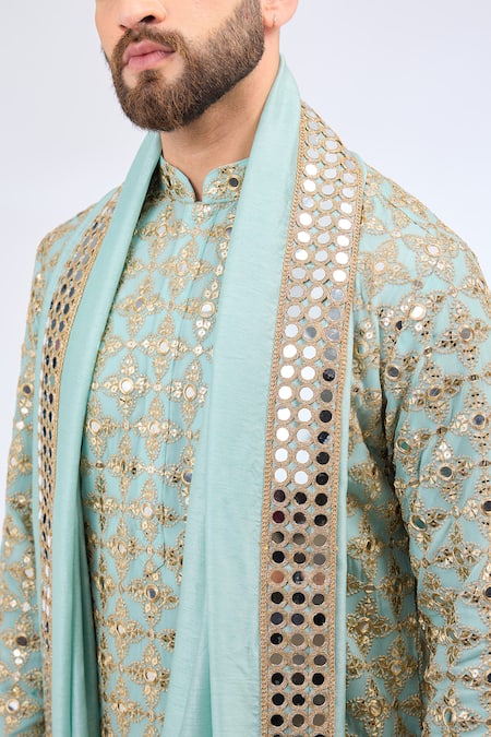Kasbah Zari & Mirror Work Kurta Set 