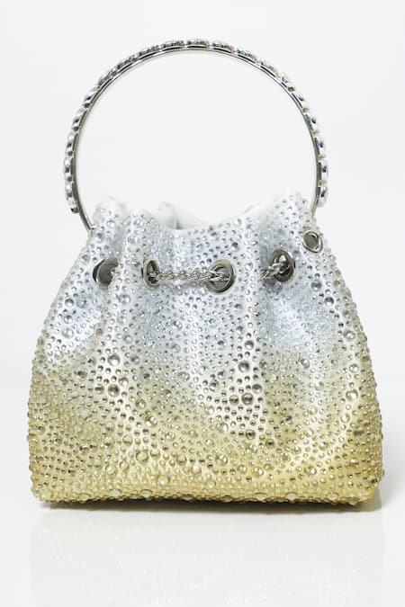 Be Chic Crystal Embellished Ombre Potli 