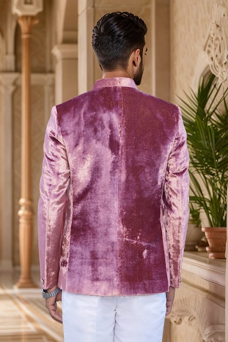 Arihant Rai Sinha Solid Velvet Jodhpuri 