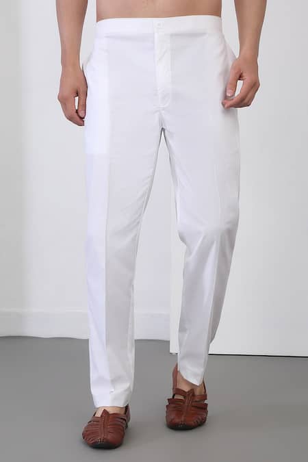 Buy Aham-Vayam White Cotton Embroidery, Sequins Floral Applique Kurta Set Online at Aza Fashions Buy_Aham-Vayam_White Cotton Embroidery, Sequins Floral Applique Kurta Set _Online_at_Aza_Fashions