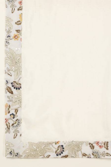 Aham-Vayam Ivory Cotton Embroidery Aham Pushp Thread Kurta Set Online at Aza Fashions Aham-Vayam_Ivory Cotton Embroidery Aham Pushp Thread Kurta Set _Online_at_Aza_Fashions