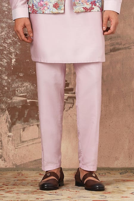 Buy_Asuka_Blue Linen, Satin Cut Work, Embroidery Floral Cutdana Bundi Set _Online_at_Aza_Fashions