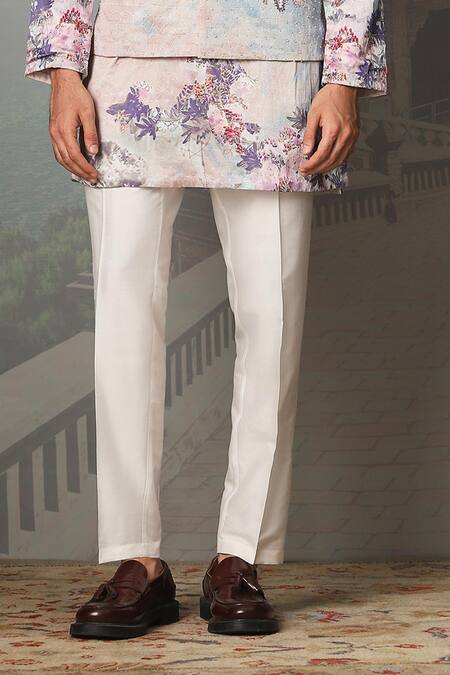 Asuka_Blue Silk Sequins, Embroidery Bundi Kurta Set _Online_at_Aza_Fashions