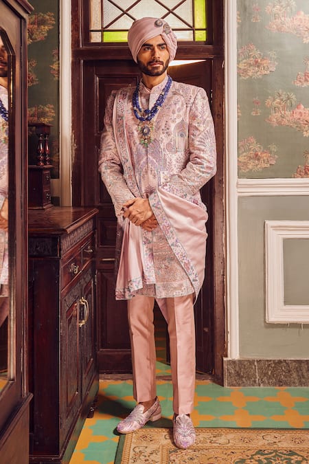 Asuka Embroidered Sherwani & Kurta Set 
